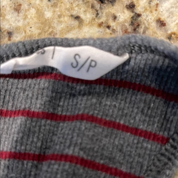 Blue notes Striped Gray and Red Women's Tank Top Size small - Picture 5 of 5